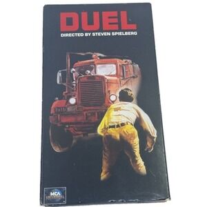 Duel VHS 1990 Thriller Dennis‎ Weaver Spielberg Rare OOP MCA Universal